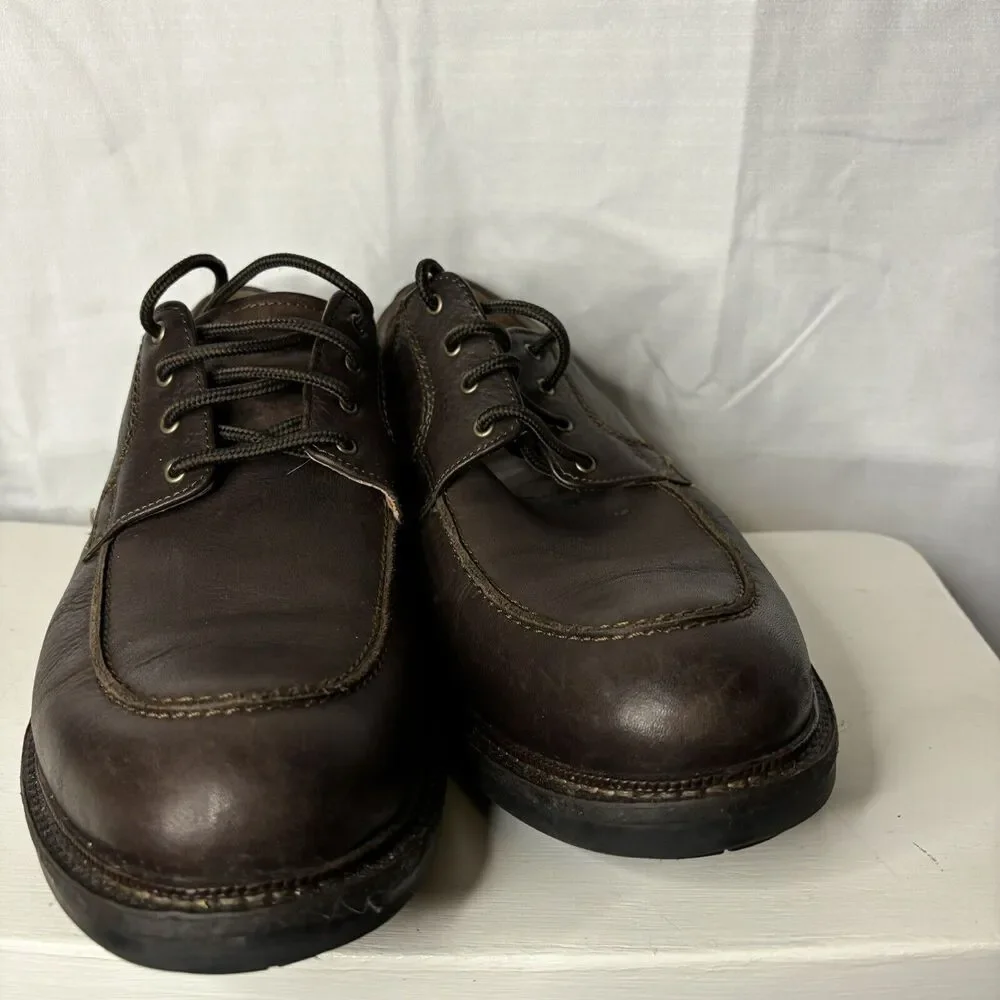 Johnston and Murphy Men's‎ 12M Brown Leather Shoes Waterproof Sheepskin